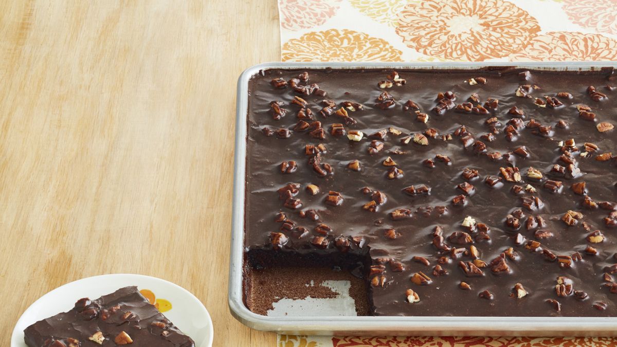 preview for The Best Chocolate Sheet Cake. Ever.