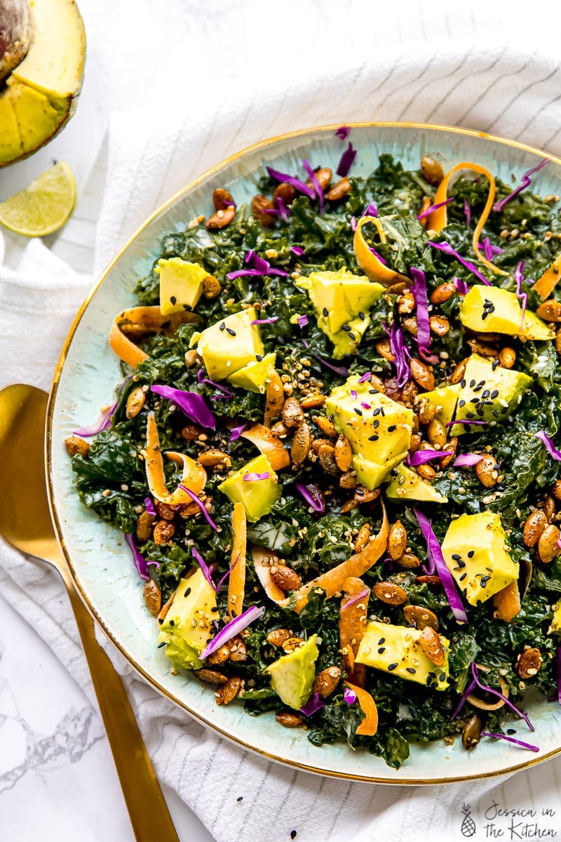 best thanksgiving keto recipes   kale salad