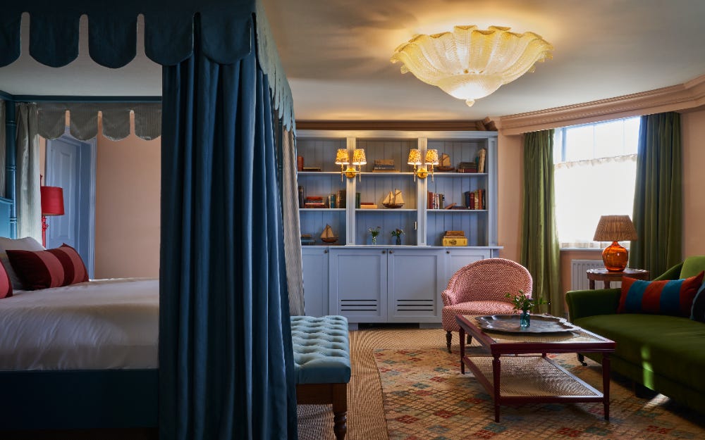 bedroom shot of the mitre hotel