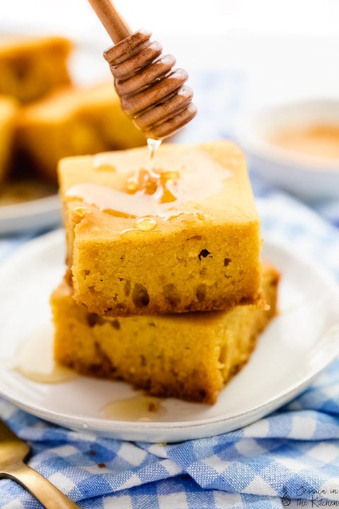 cornbread with honey