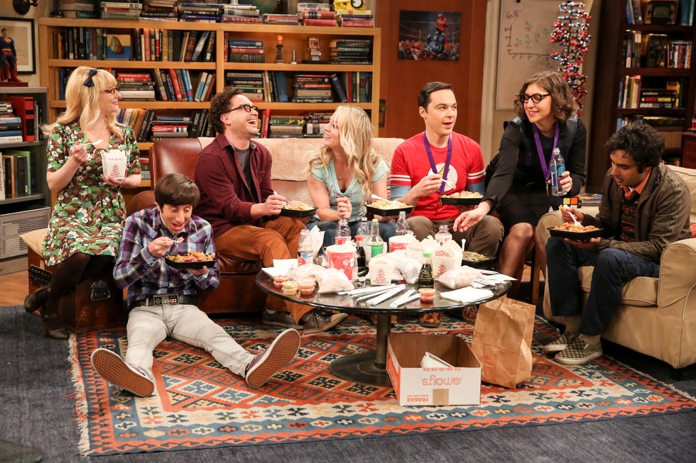 The Big Bang Theory finale, Sofa, Johnny Galecki, Kaley Couco, Mayim Bialik, Melissa Rauch, Simon Helberg, Kunal Nayyar, Jim Parsons