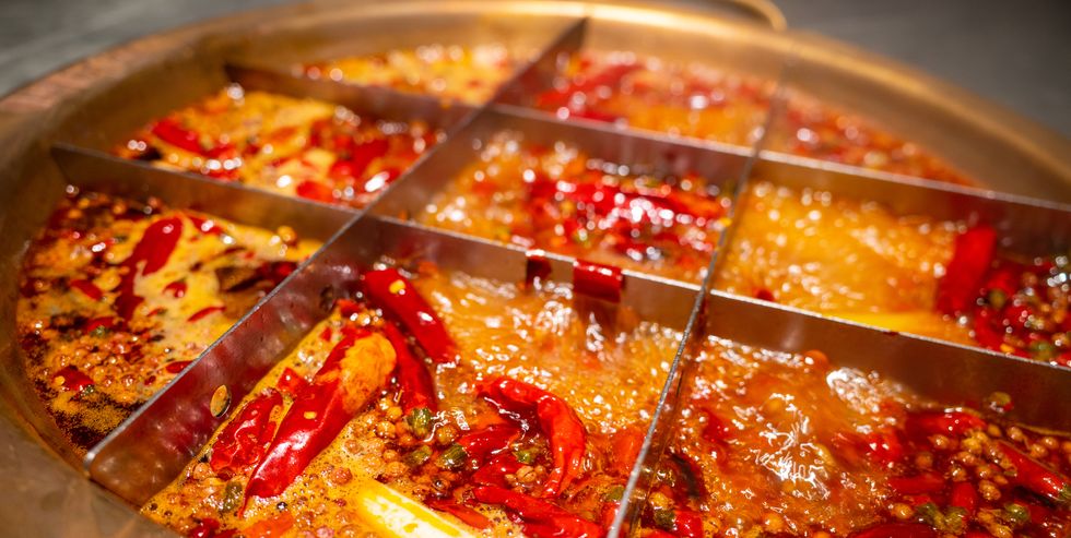 the boiling chongqing hot pot