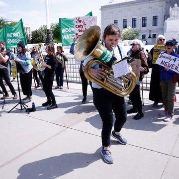 womens march supreme court brass band