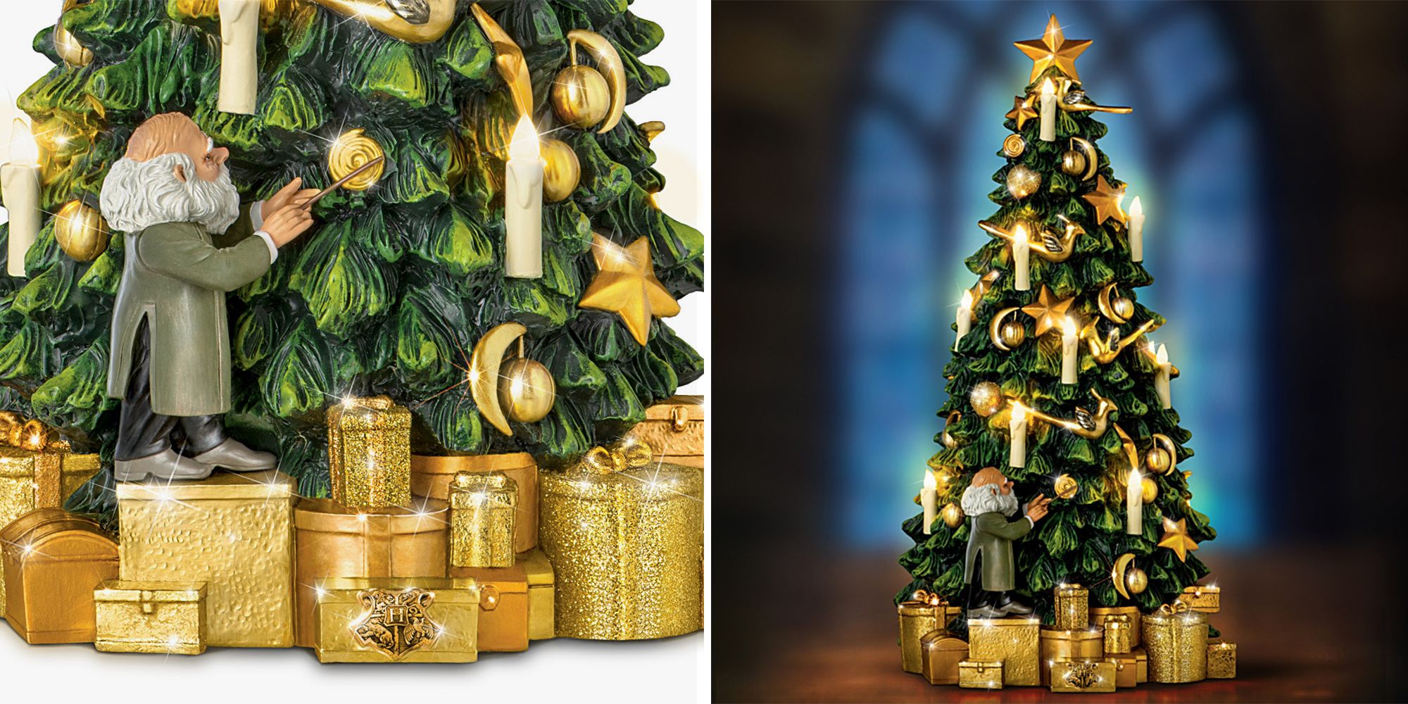 This 'Harry Potter' Tabletop Tree Is Decorated in Flameless