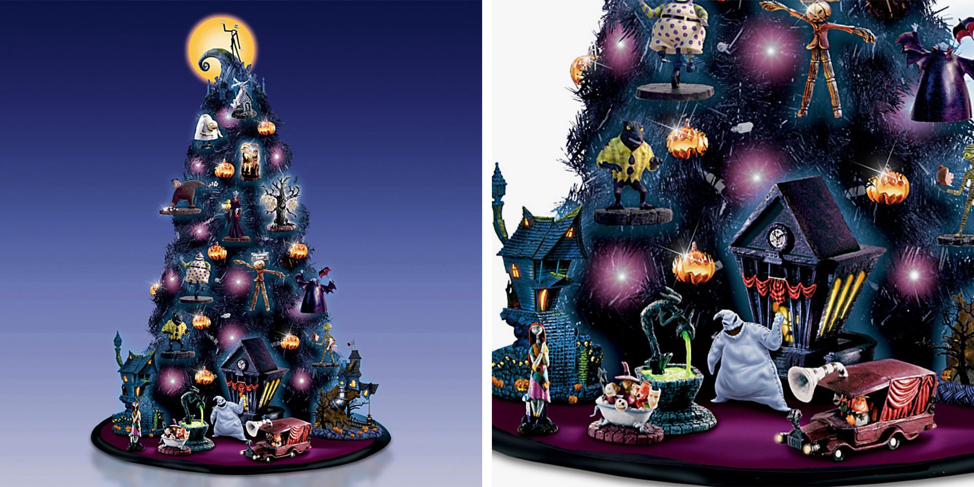 This 3-Foot \'Nightmare Before Christmas\' Tree Is Covered in Purple ...