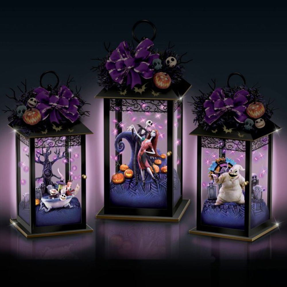 'the nightmare before christmas' lanterns from the bradford exchange