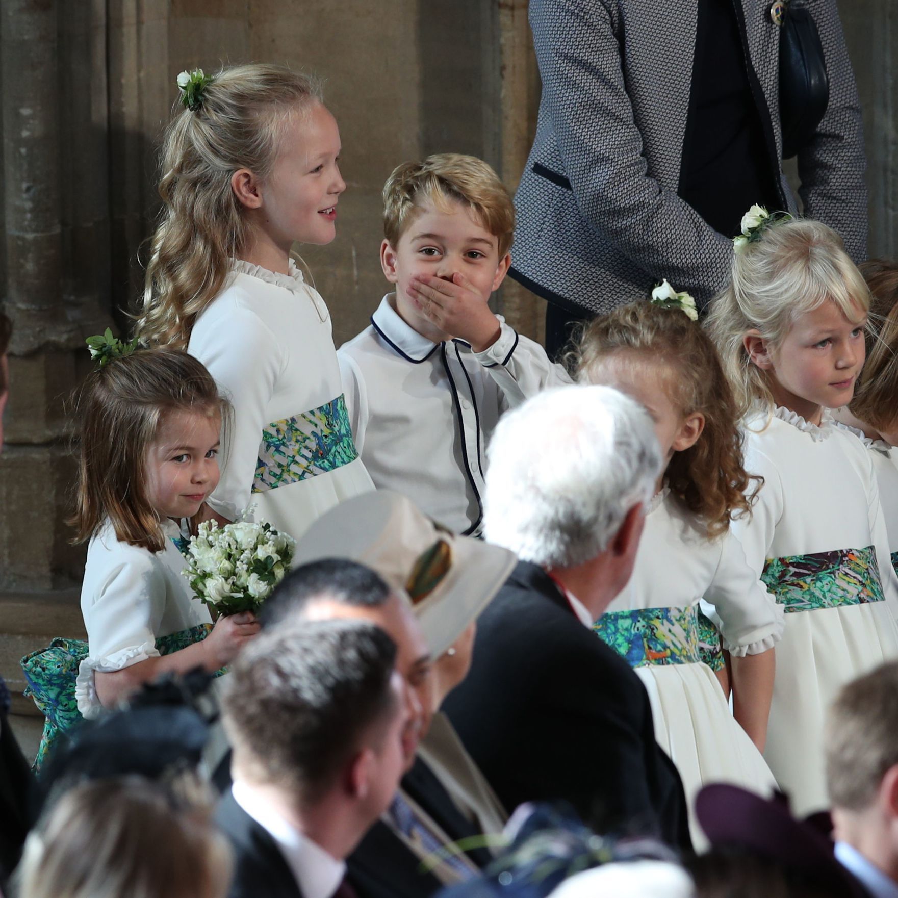 Prince George and Princess Charlotte as Page Boy and Bridesmaid at