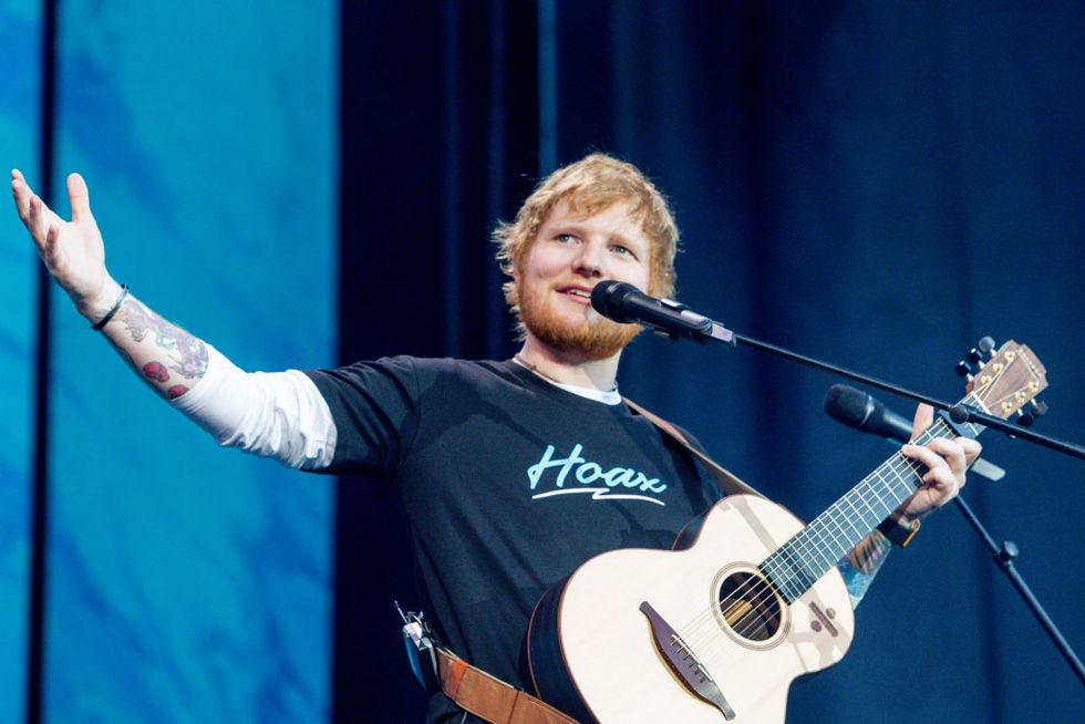 Ed Sheeran Concert At Wanda Metropolitano In Madrid