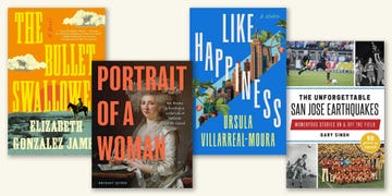 the bullet swallower, elizabeth gonzalez james, portrait of a woman, bridget quinn, like happiness, ursula villarreal moura, the unforgettable san jose earthquakes momentous stories on and off the field