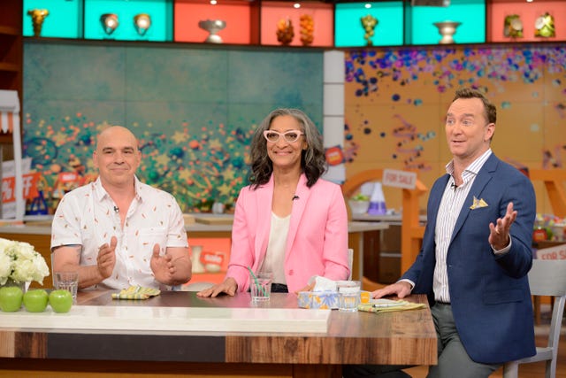 Michael Symon, Carla Hall, and Clinton Kelly on 'The Chew'