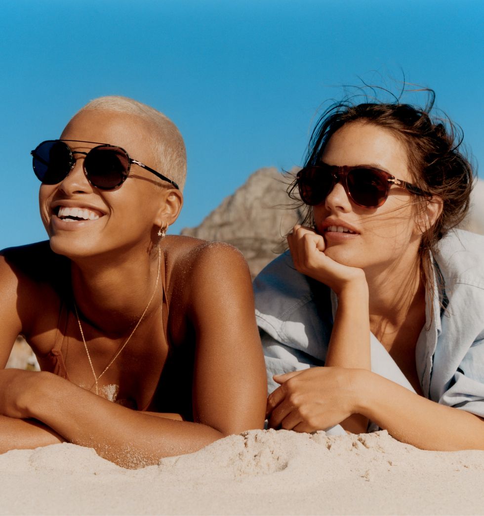 Eyewear, Sunglasses, Vacation, Sun tanning, Fun, Cool, Summer, Sand, Glasses, Beach, 