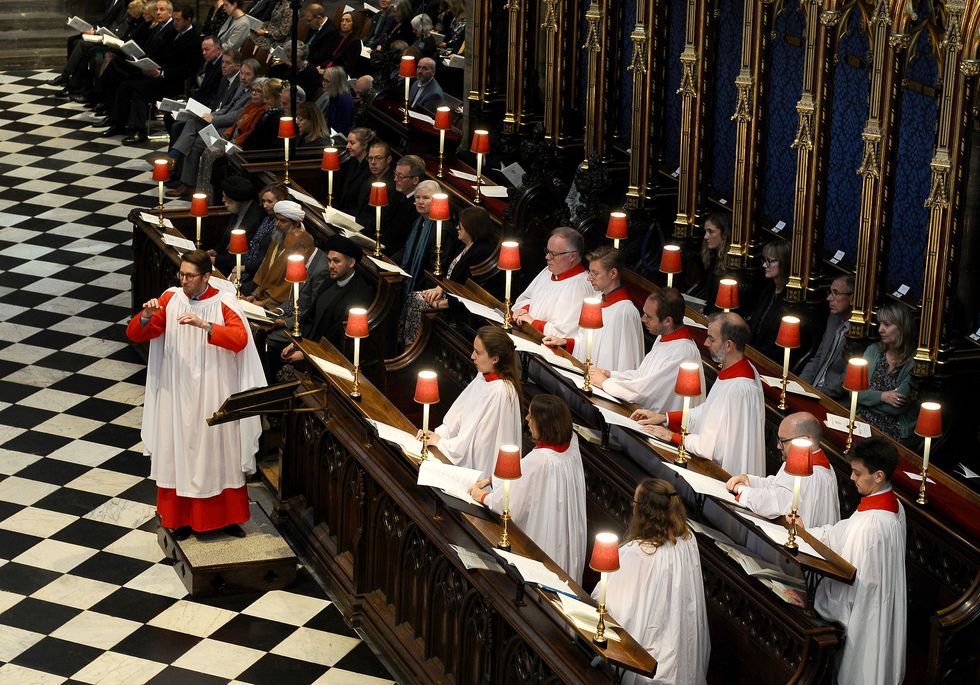 'trees for life' covid 19 memorial service is held at westminster abbey