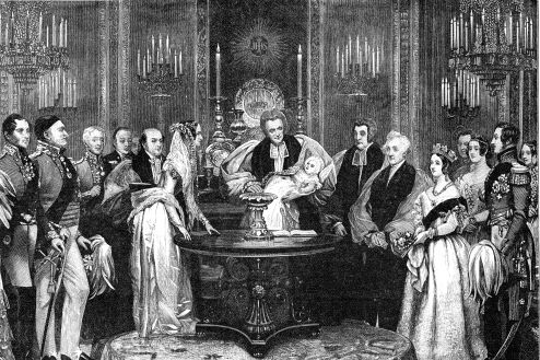 The christening of the Princess Royal, 1841, (1900).