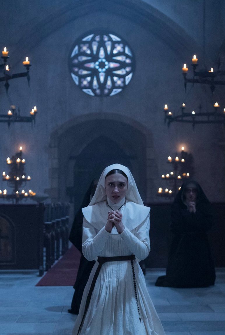taissa farmiga prays in a scene from 'the nun' a sequel is being cast after it comes out, the sequel will be third film if you want to watch all 'the conjuring' movies in order, and everything else will bump down one place