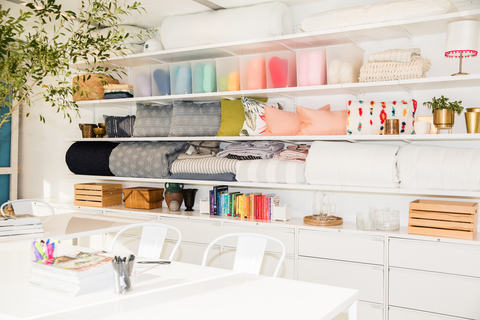 The Container Store Elfa and Horderly for House Beautiful Workroom