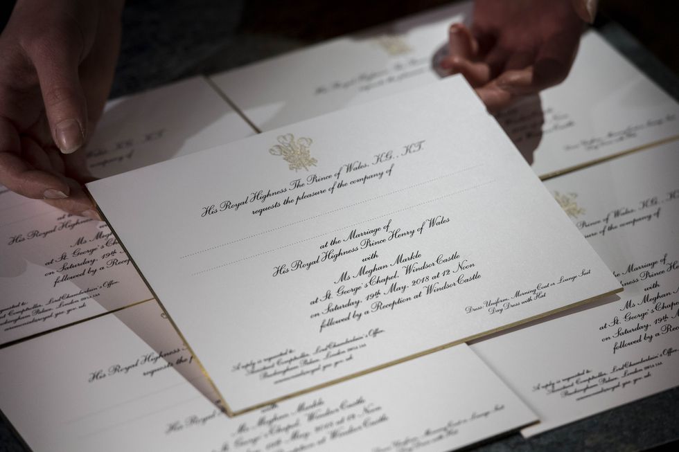 Meghan Markle Prince Harry Royal Wedding Invitations 2018