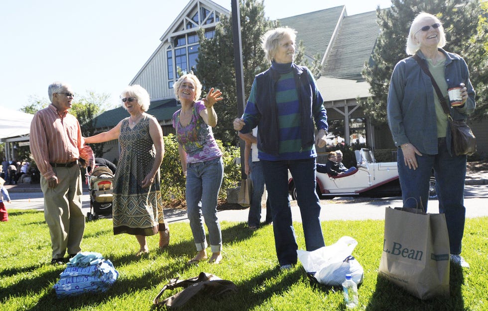 the crowd dances to the music during the 12th annual fall in the village art music festival at ll