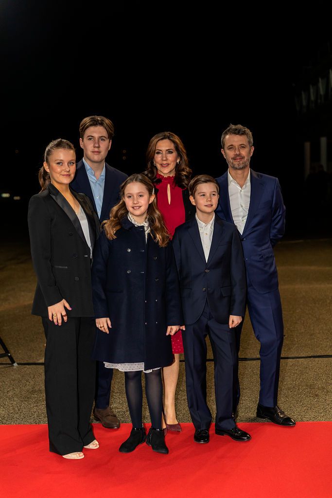 the danish crown prince family attend birthday show 'mary 50 we celebrate denmark's crown princess'