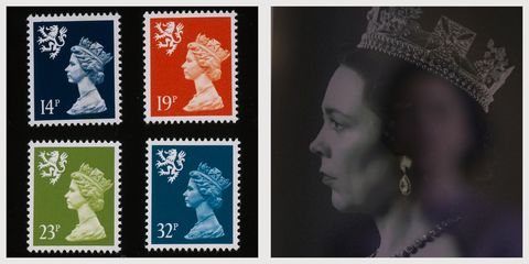 The Crown Queen Elizabeth Stamps