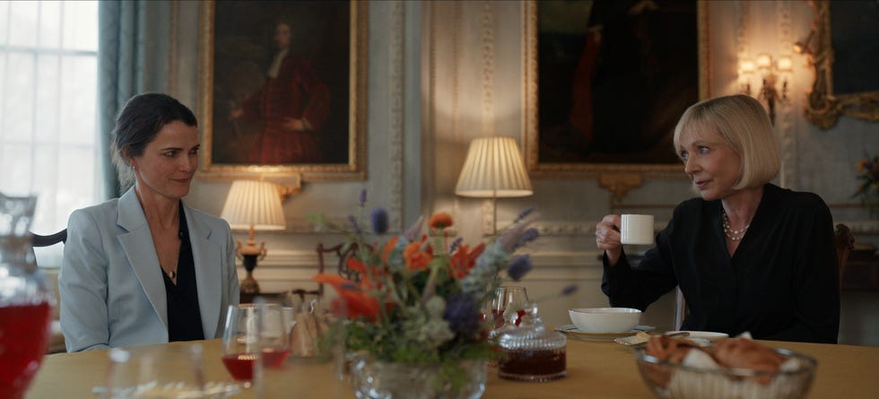 the diplomat l to r keri russell as kate wyler, allison janney as grace in episode 206 of the diplomat cr courtesy of netflix