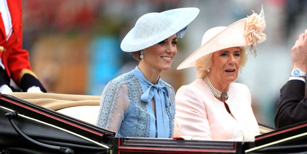 Kate Middleton Wears a Sheer Blue Elie Saab Dress to the 2019 Royal Ascot