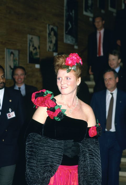 the duchess of york attending a fashion show at the music ce