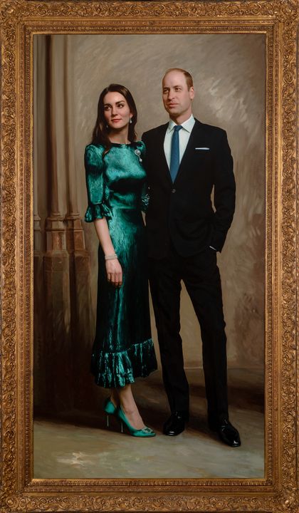 prince william and kate middleton first official joint portrait