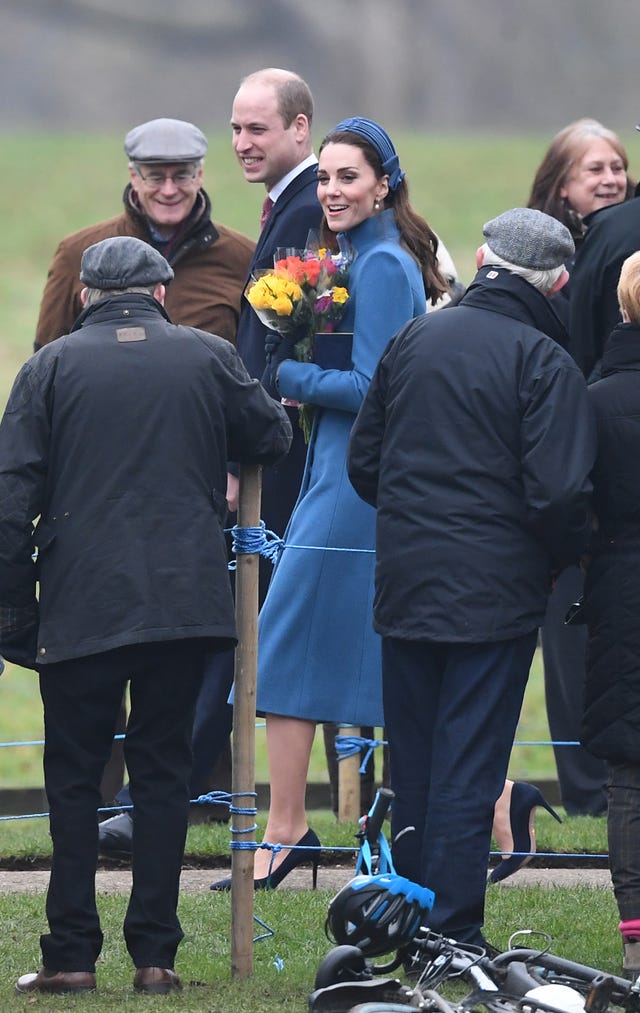 Royals attend church