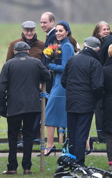 Royals attend church