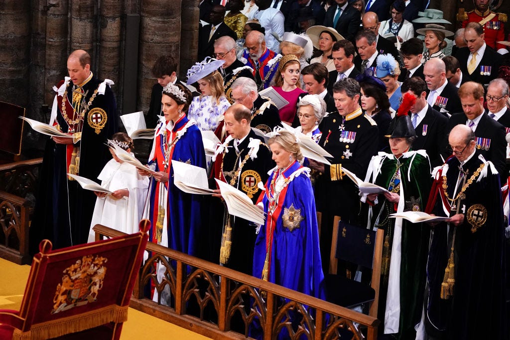 See the Royal Family's Seating Chart Inside Westminster Abbey at the