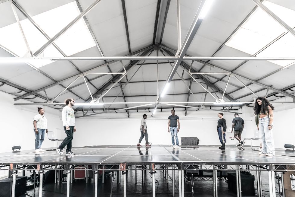 the effect cast in rehearsals at national theatre