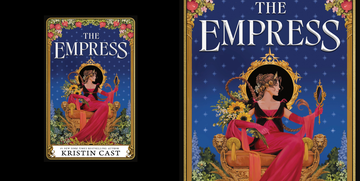 cover design for a book titled the empress by kristin cast