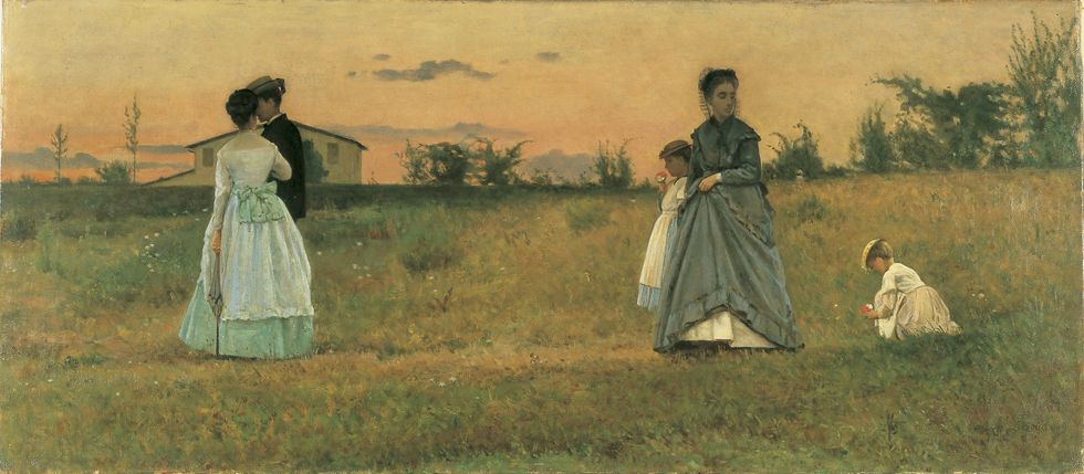 the engaged couple, by silvestro lega