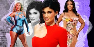 a montage of celebrities who have had plastic surgery including sza, kylie jenner and iggy azalea