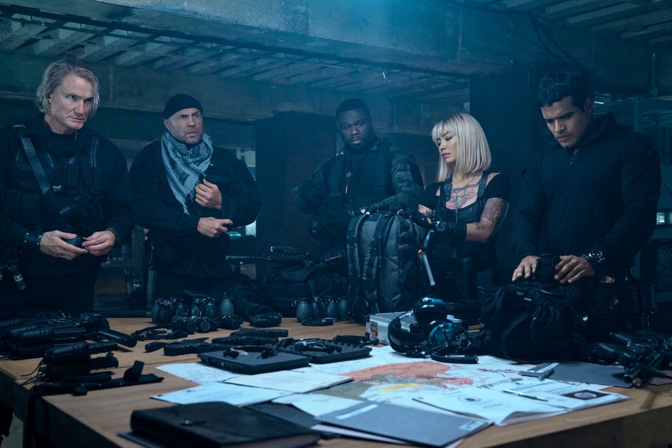 Dolph Ludgren, Randy Couture, 50 Cent, Levy Tran, Jacob Scipio, The Expendables 4