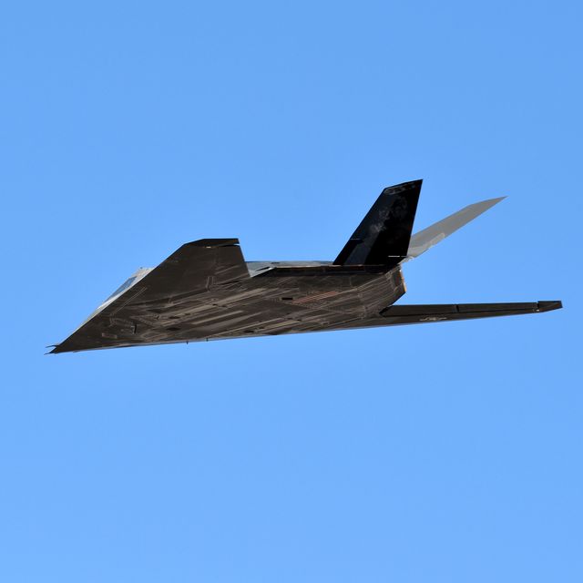 F-117 Nighthawk Stealth Fighter Flies In Death Valley, California
