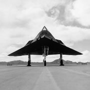 Stealth Fighter On Runway