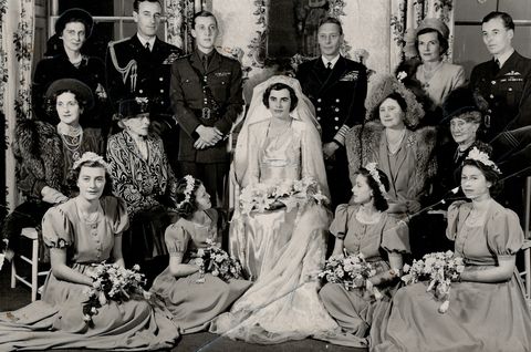 the family group was taken at lady patricia mountbatten's wedding included are duchess of kent ear