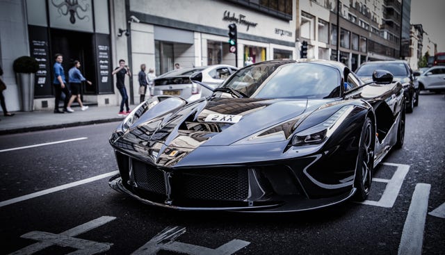 The world's finest cars clog up London's streets