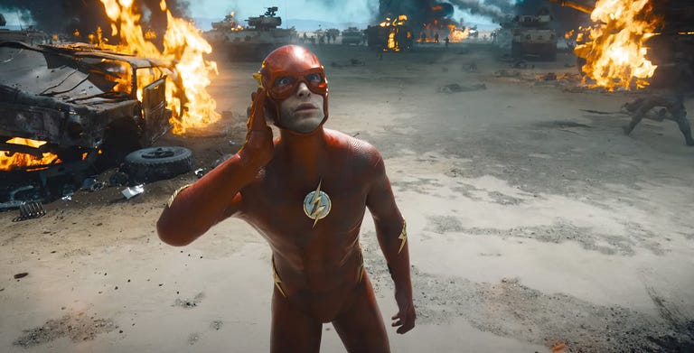 the flash, ezra miller as the flash, 2023 © warner bros courtesy everett collection