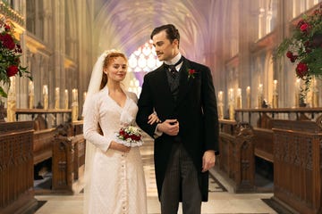 millie giibson and joshua orpin in the forsyte saga