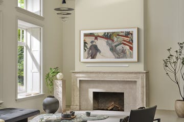 samsung the frame pro tv on wall
