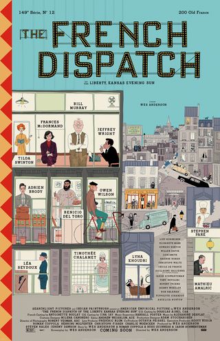 wes anderson the french dispatch poster