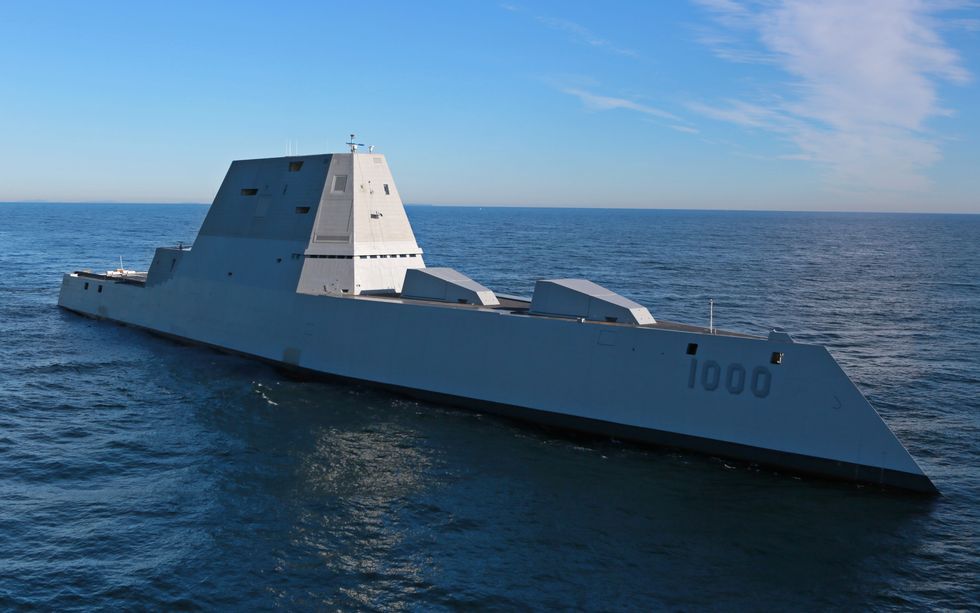 Largest U.S. Destroyer Out For Trials