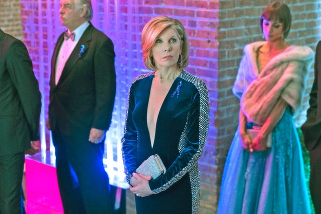 Christine Baranski, caracterizada como Diane Lockhart, en una escena de la tercera temporada de 'The Good Fight'