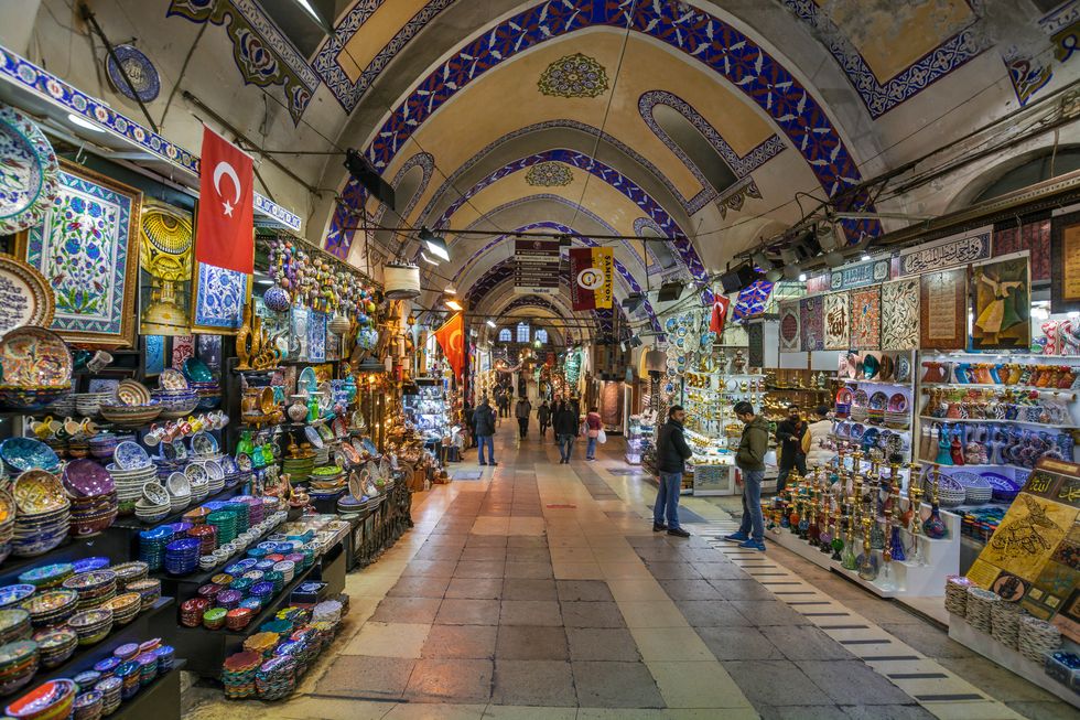 The Grand Bazaar in Istanbul is one of the largest covered markets in the world, with 61 covered streets and over 3,000 stalls.