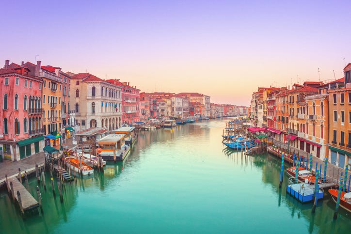 the grand canal in venice