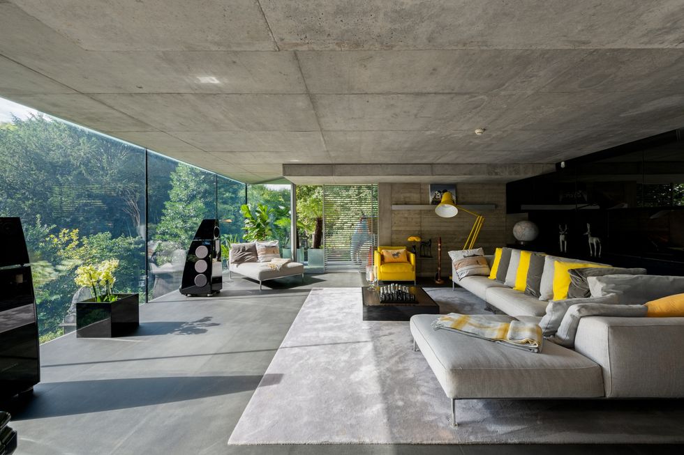 the grey house for sale in london living room