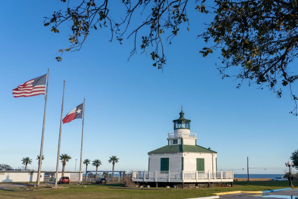 the half moon reef lighthouse was a screw pile lighthouse, built in 1858 in matagorda bay, texas