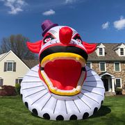 the home depot 20 foot creepy clown halloween inflatable decoration